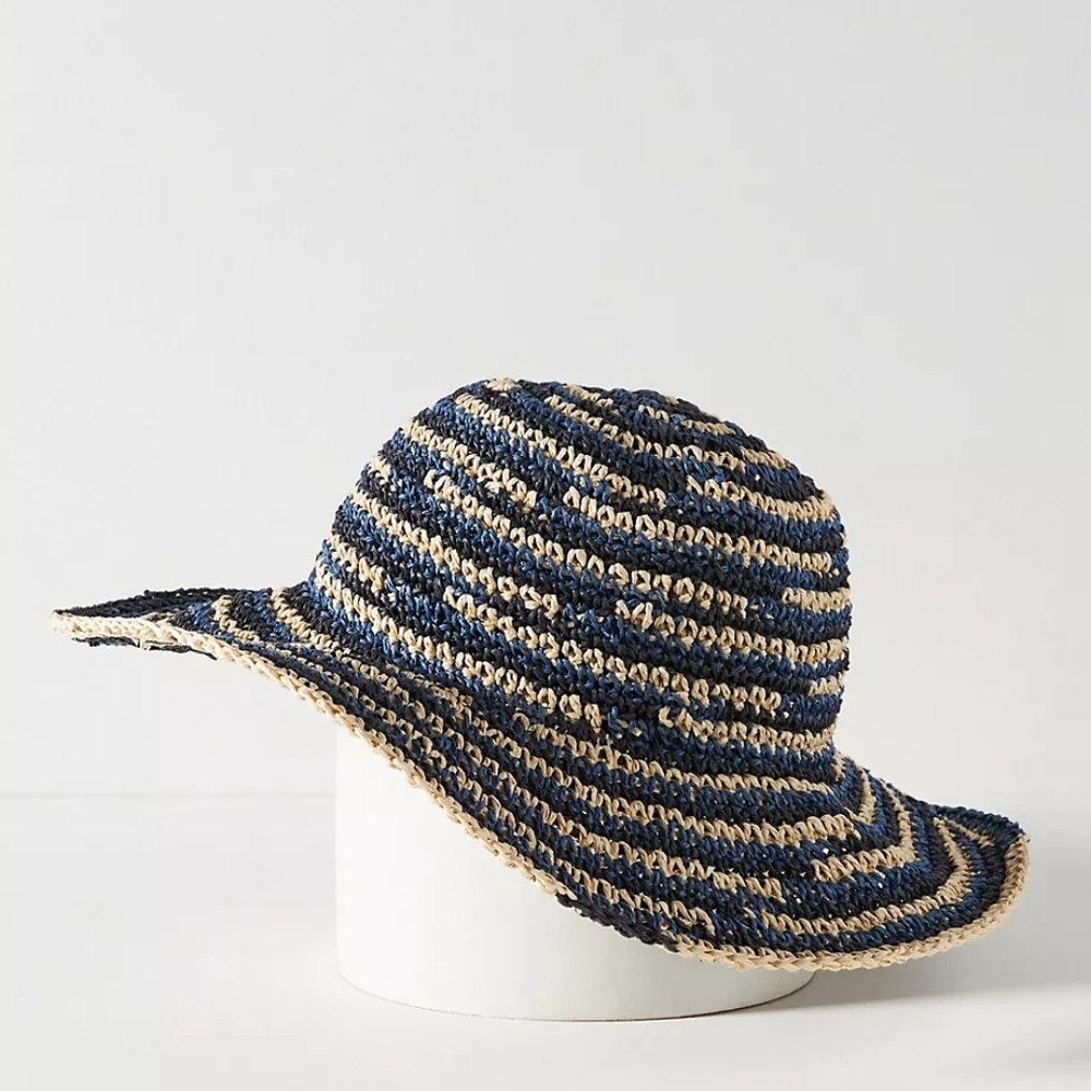 New San Diego Hat Co. Spacedye Crochet Bucket Hat Adjustable